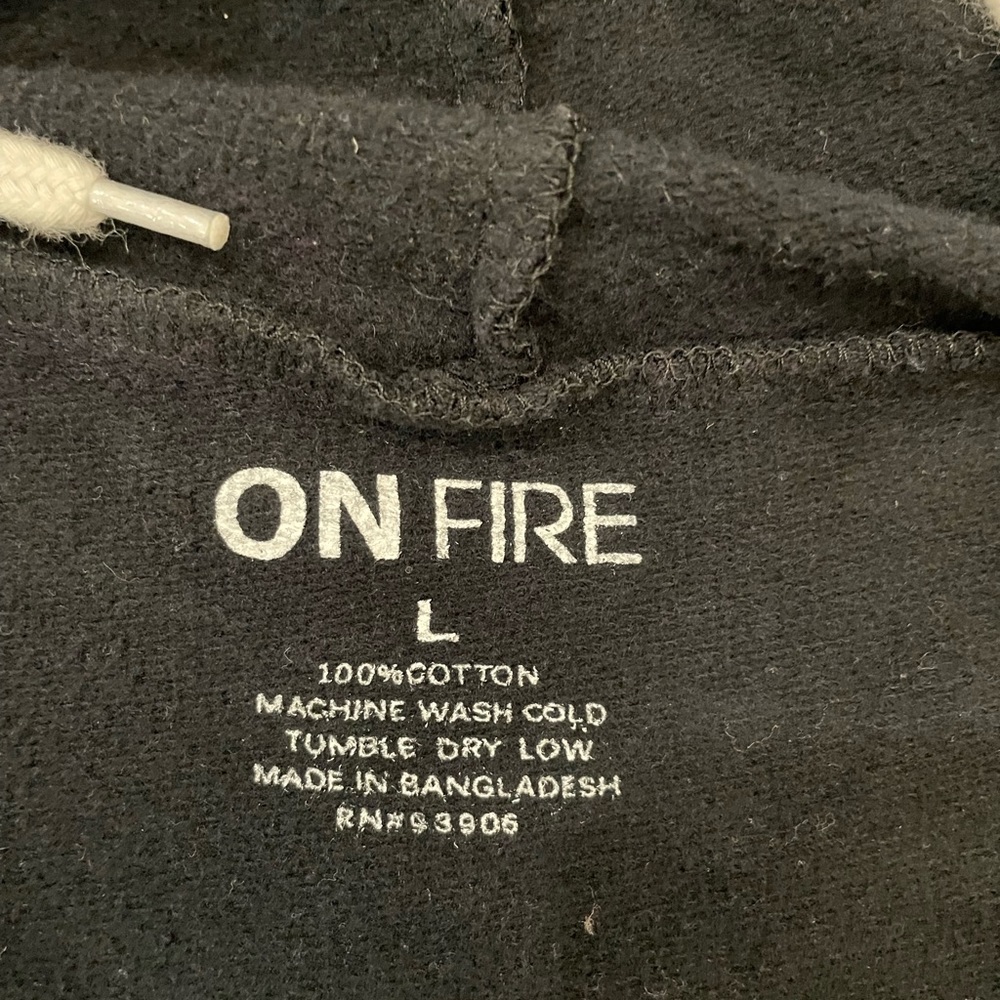 On Fire Youth Hoodie. Large Youth - Picture 5 of 6
